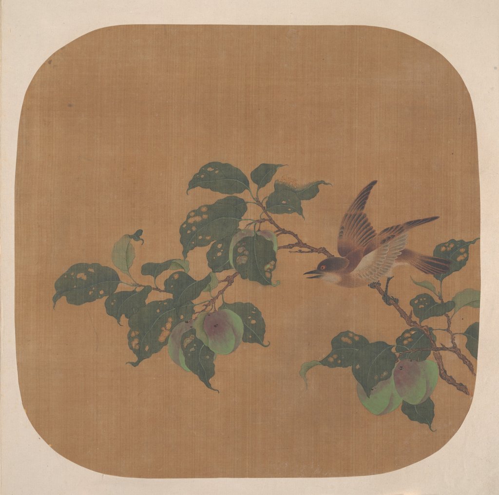 Branch of Flowering Tree with Bird by Unknown