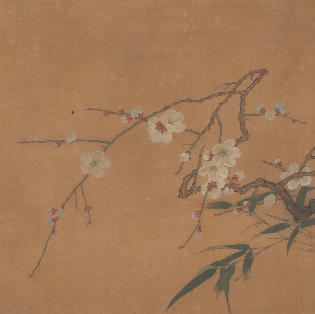 Detail of Flowering Plum and Bamboo, 17th century by Unknown