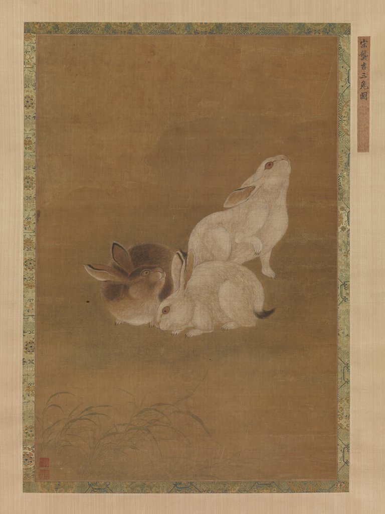 Detail of Three Rabbits by Unknown