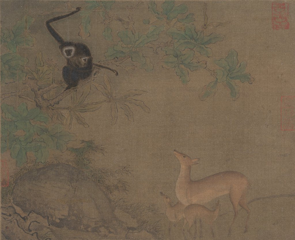 Gibbons and Deer by Unknown