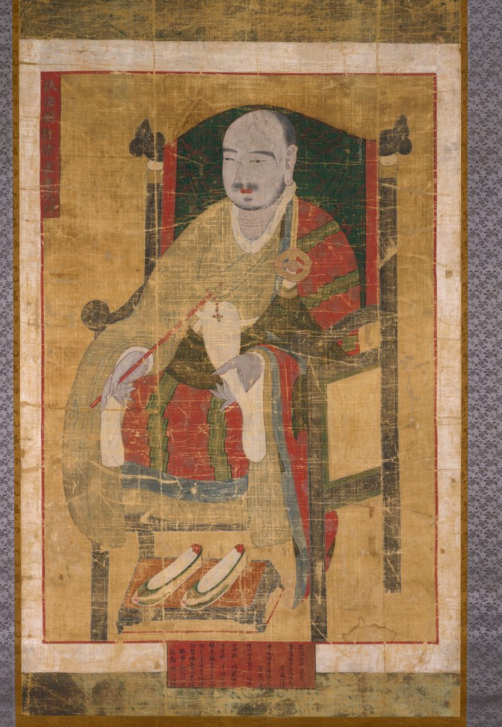 Detail of Portrait of the Great Master Seosan , late 17th-18th century by Unknown