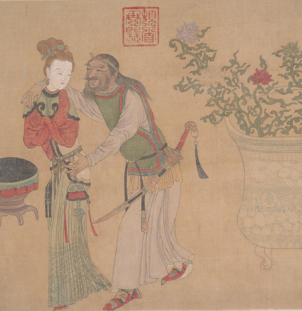 Detail of Tartar Officer Courting Blond Lady by Unknown