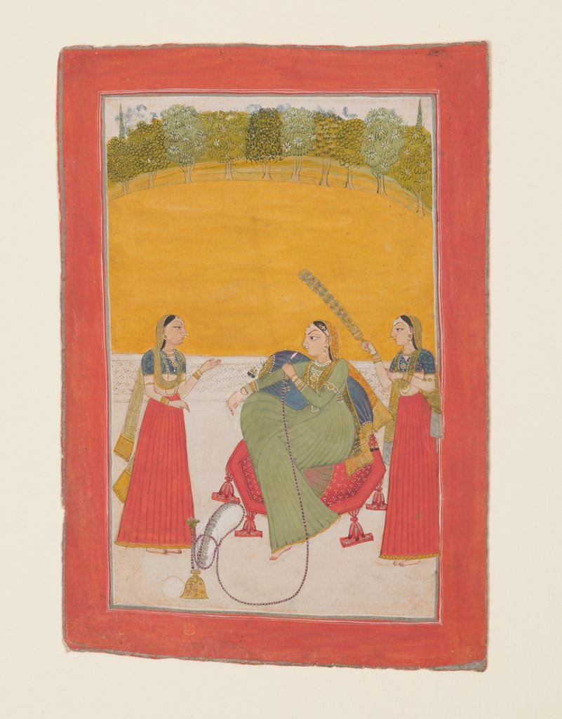 Detail of Lady on a Terrace, 18th century by Unknown