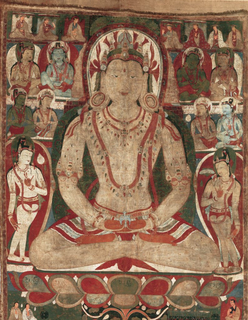 The Buddha Amitayus Attended by Bodhisattvas, 11th or early 12th century by Unknown