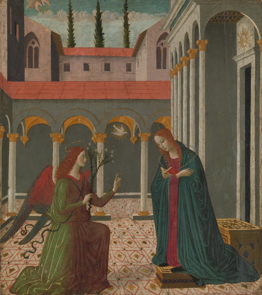 Detail of The Annunciation, ca. 1480-1500 by Alesso di Benozzo