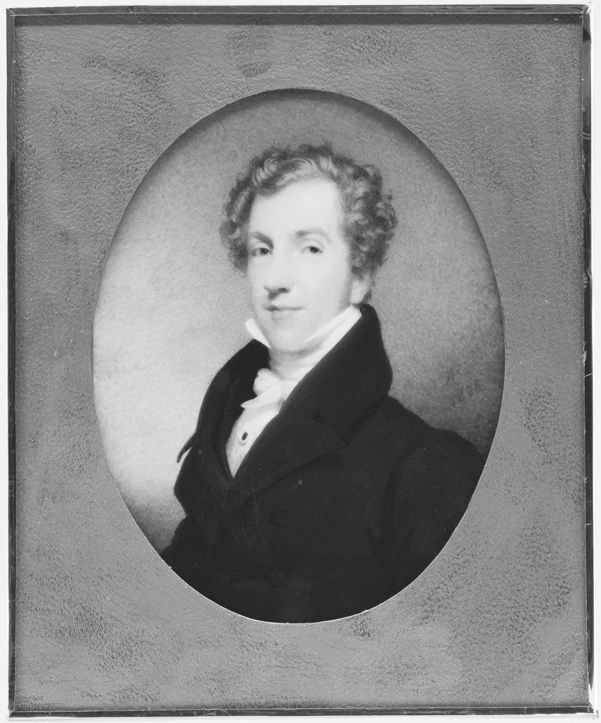 Detail of Portrait of a Man, 1828 by Andrew Robertson