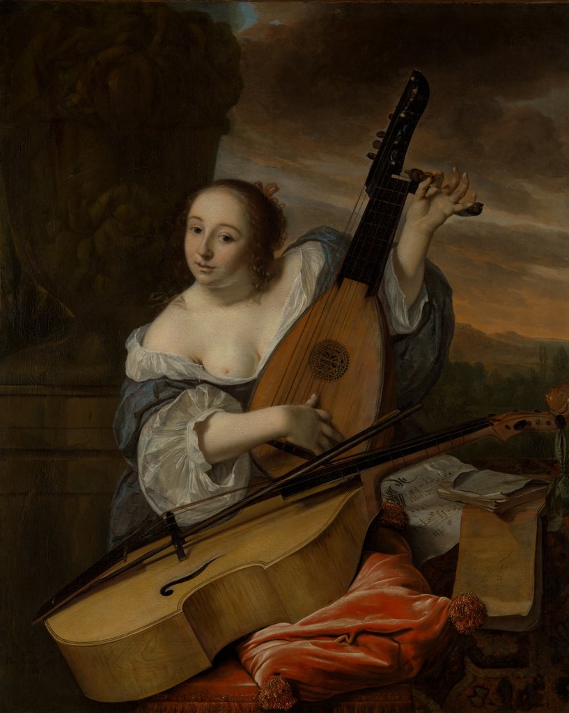 Detail of The Musician, 1662 by Bartholomeus van der Helst