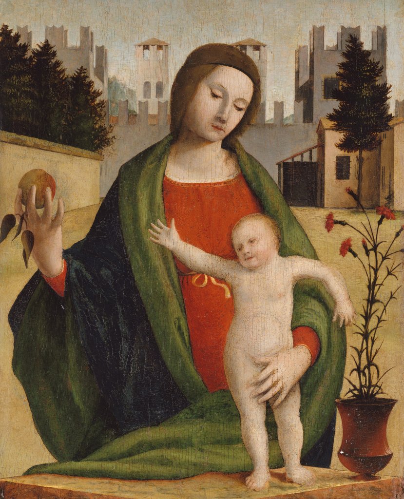 Detail of Madonna and Child, before 1508 by Bramantino