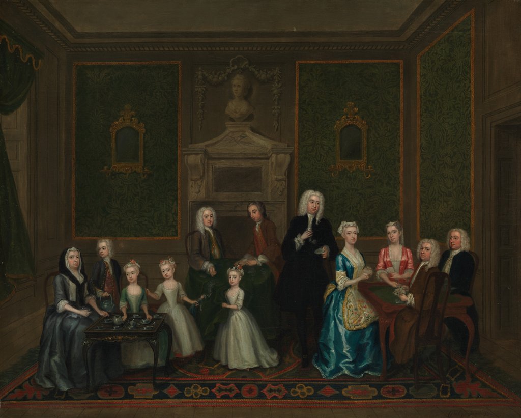 Detail of The Strong Family, 1732 by Charles Philips