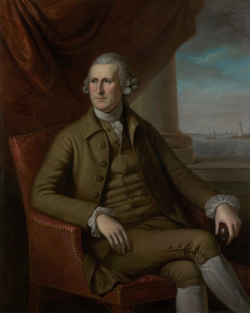 Detail of Thomas Willing, 1782 by Charles Willson Peale
