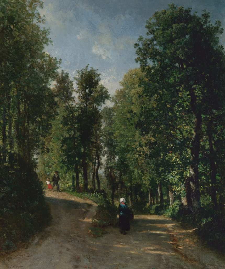 Detail of Road in the Woods, mid-1840s by Constant Troyon