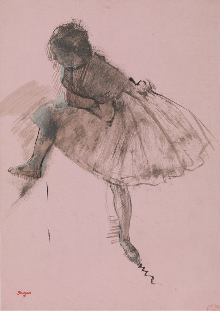 Detail of Study of a Ballet Dancer; Two Studies of Dancers, ca. 1873 by Edgar Degas