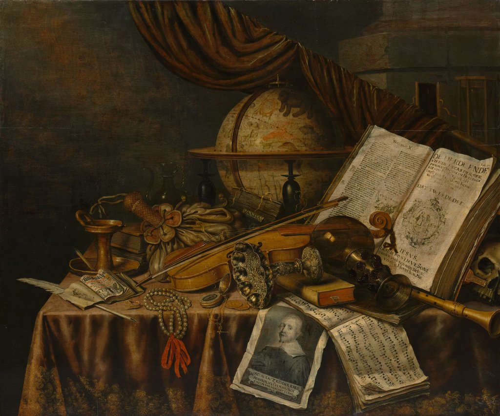Vanitas Still Life, 1662 by Edwaert Collier