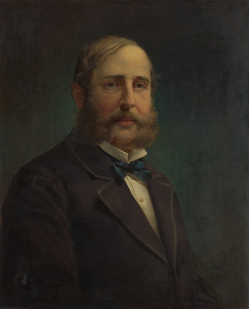 Detail of Self-portrait, 1870-80 by Jacob Hart Lazarus