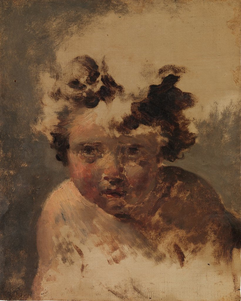 Detail of Head of a Child by Style of Jacques Louis David
