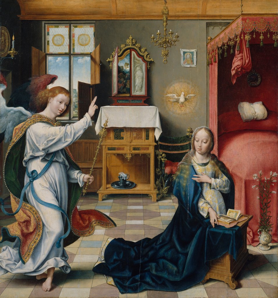 The Annunciation, ca. 1525 by Joos van Cleve