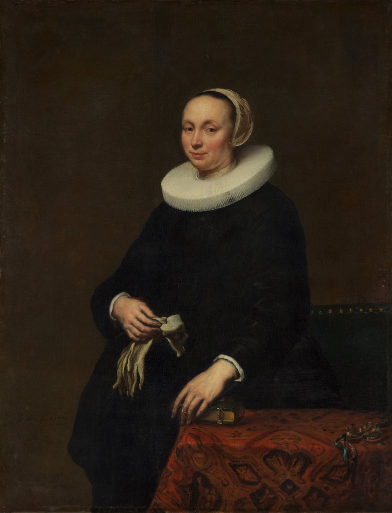 Detail of Portrait of a Woman, 1650 by Jürgen Ovens