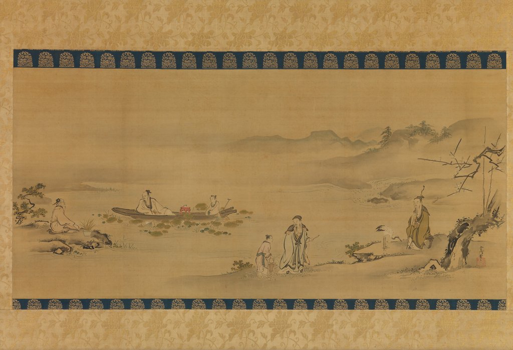 Four Admirers , late 17th-early 18th century by Kanô Yôboku Tsunenobu
