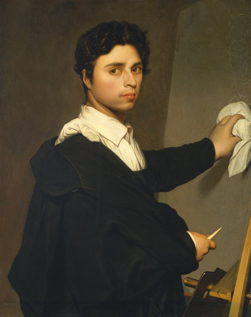 Detail of Ingres as a Young Man, ca. 1850-60 by Madame Gustave Héquet