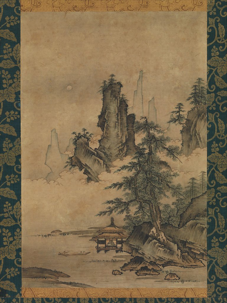 Detail of Landscape, 16th century by Maejima Soyu