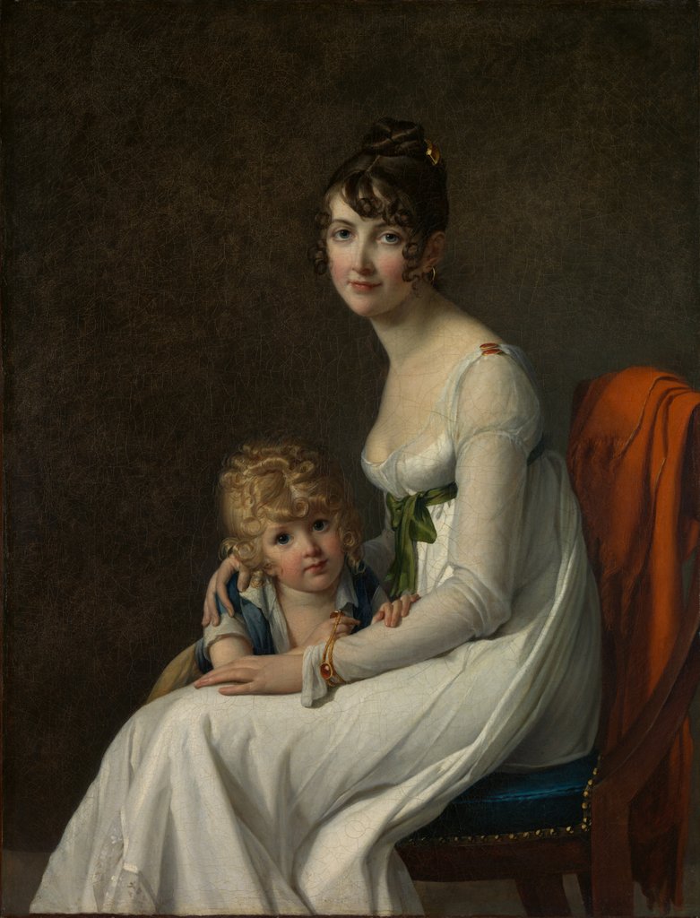 Madame Philippe Panon Desbassayns de Richemont… and Her Son, Eugène, 1802 by Marie Guilhelmine Benoist