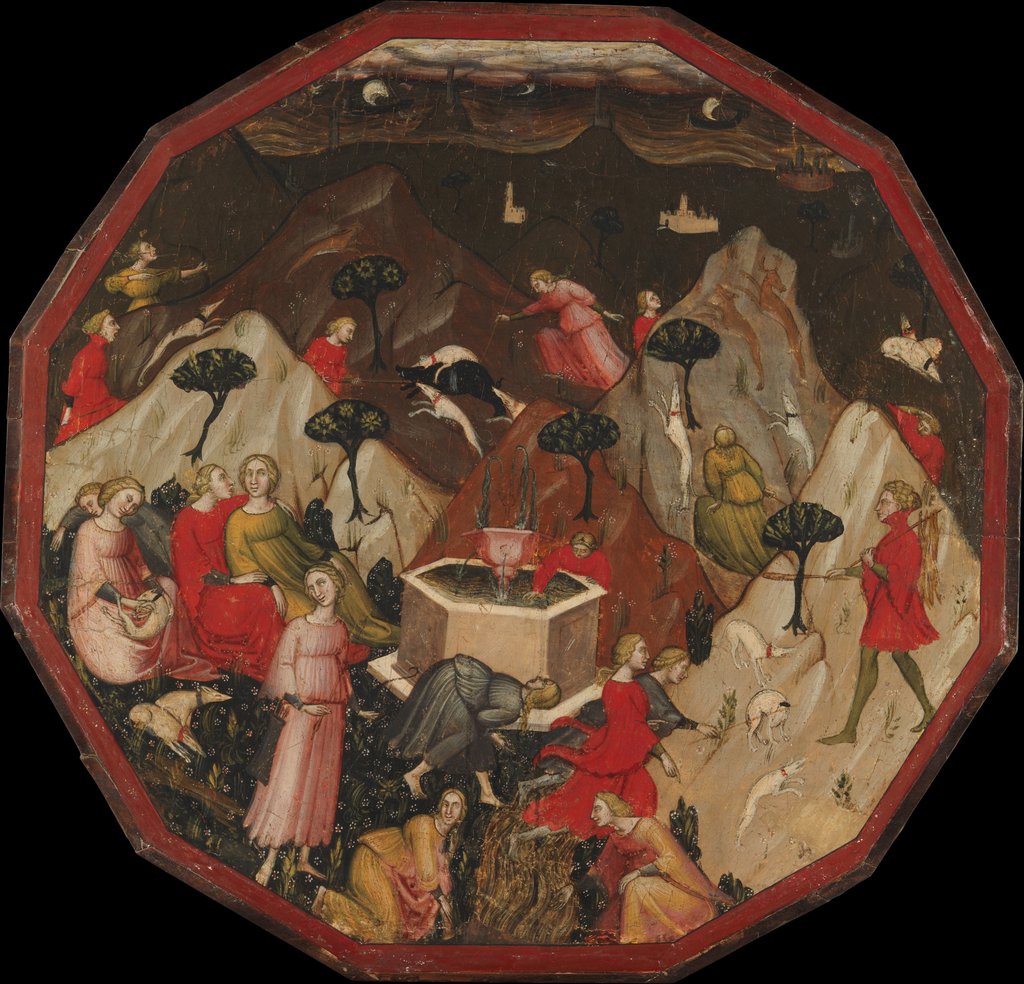 Ameto's Discovery of the Nymphs, ca. 1410 by Master of 1416