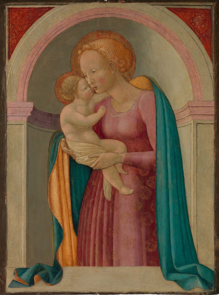 Detail of Madonna and Child by Master of the Lanckoronski Annunciation