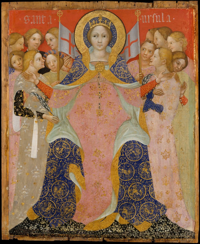 Detail of Saint Ursula and Her Maidens, ca. 1410 by Niccolò di Pietro