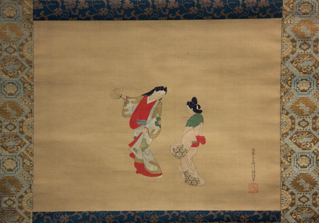 Detail of Woman and Attendant, 18th century by Nishikawa Sukenobu