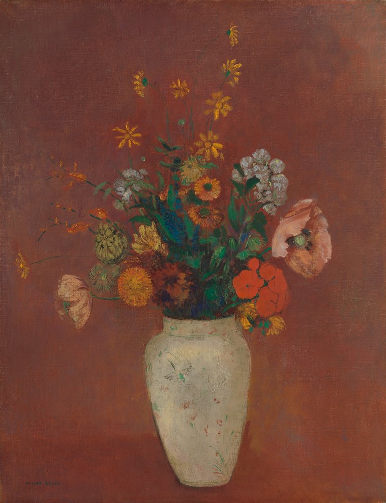 Detail of Bouquet in a Chinese Vase, ca. 1912-14 by Odilon Redon