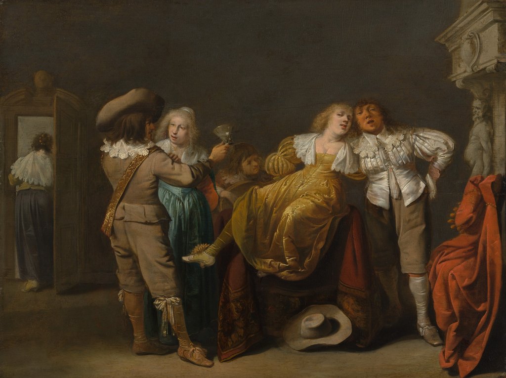 A Party of Merrymakers, ca. 1635-38 by Pieter Jansz. Quast
