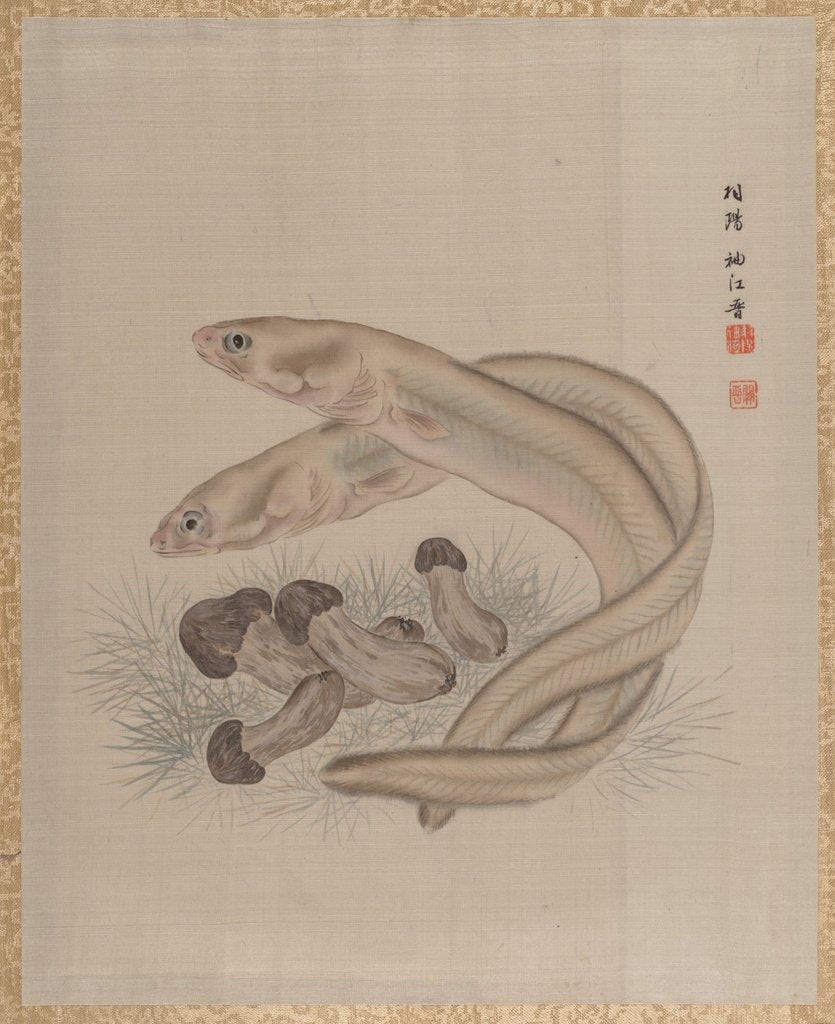 Detail of Eels, ca. 1890-92 by Seki Shuko