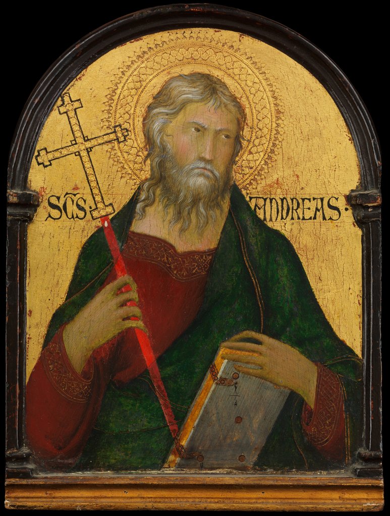 Detail of Saint Andrew, ca. 1317-19 by Workshop of Simone Martini