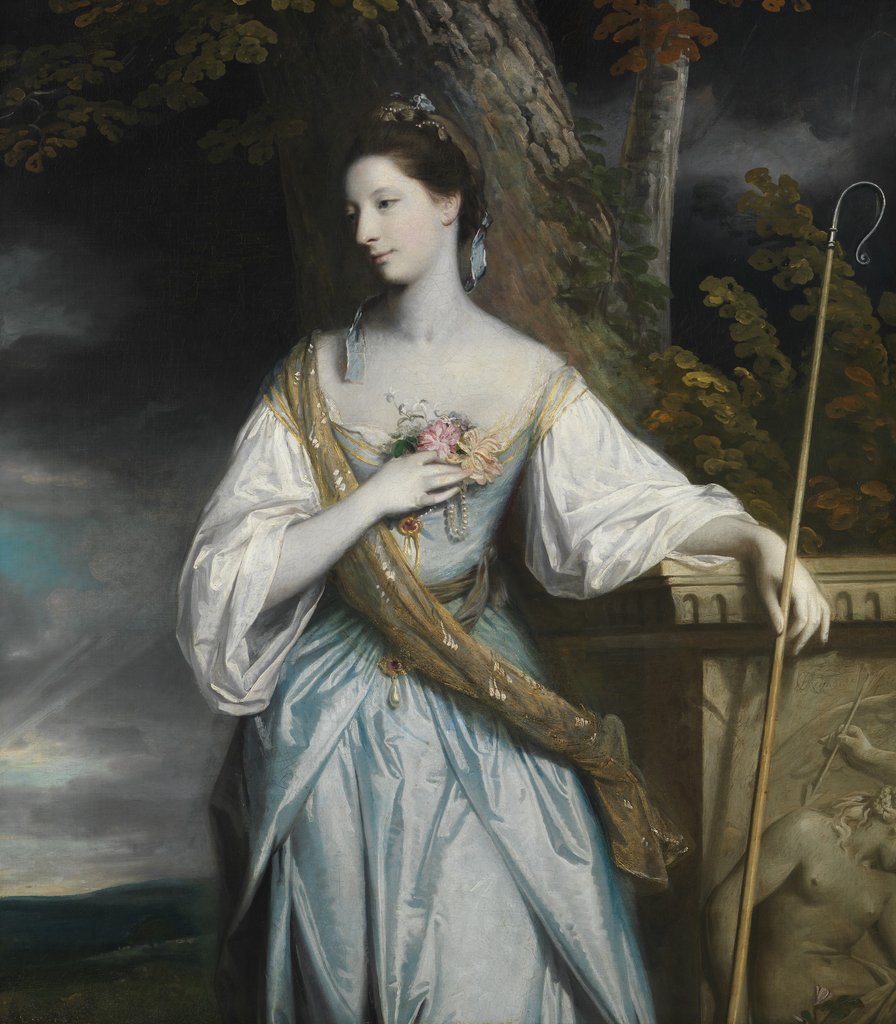 Detail of Anne Dashwood, Later Countess of Galloway, 1764 by Sir Joshua Reynolds
