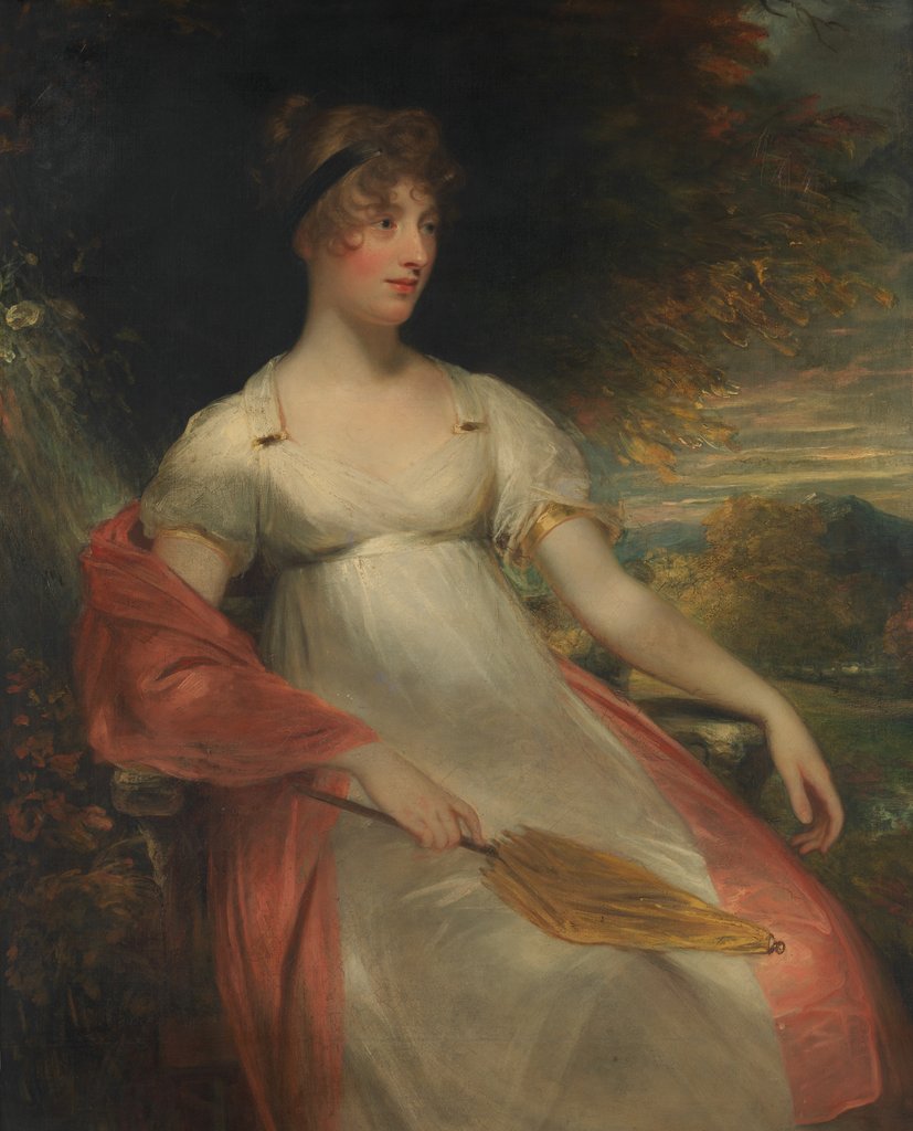 Detail of Portrait of a Woman, ca. 1805 by Sir William Beechey