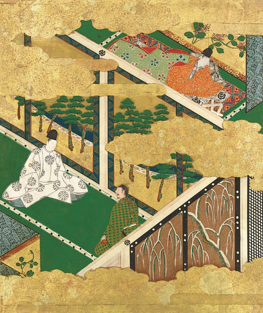 Detail of The Oak Tree, late 16th-early 17th century by Tosa Mitsuyoshi