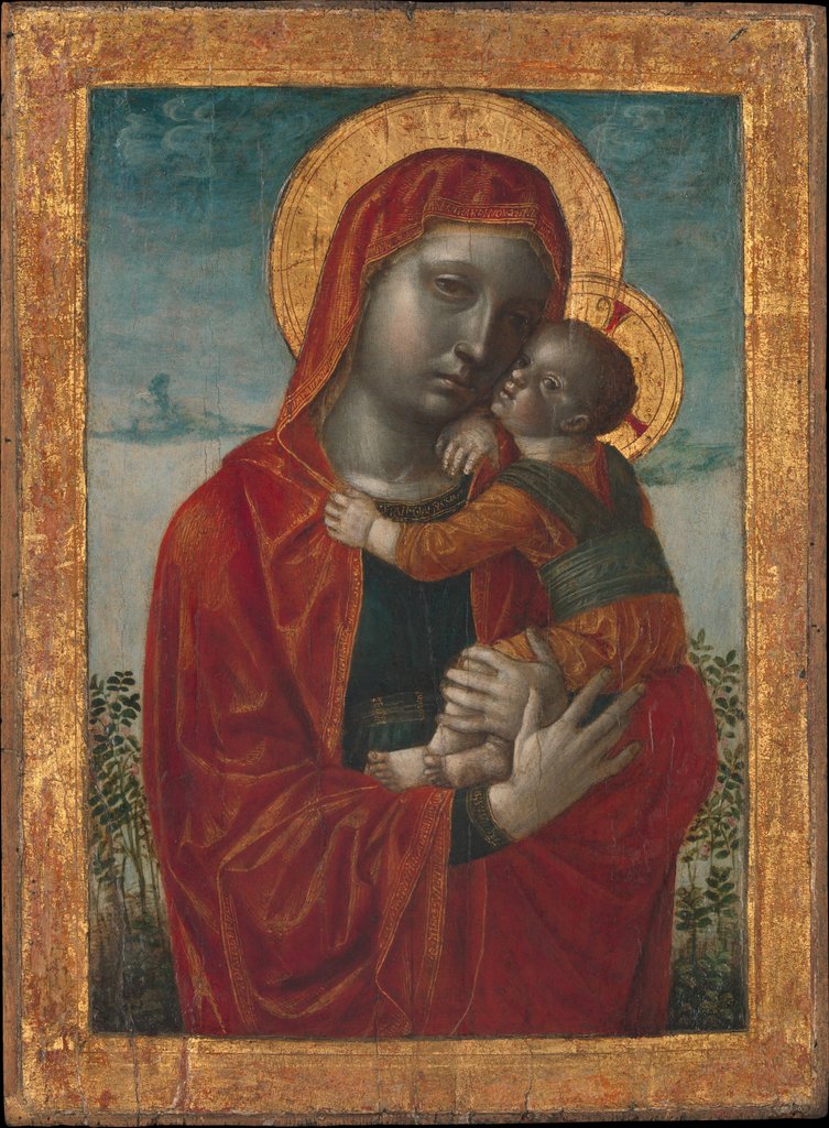 Detail of Madonna and Child, ca. 1480 by Vincenzo Foppa