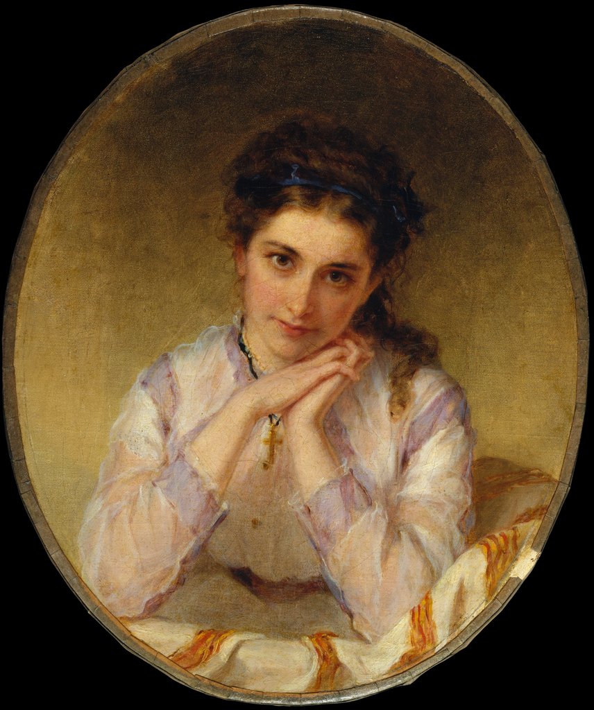 Detail of Mary Cadwalader Rawle, 1868 by William Oliver Stone