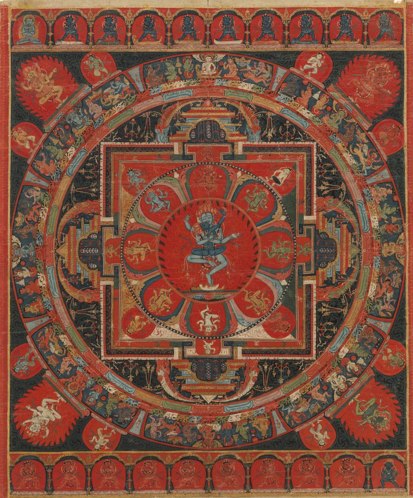 Detail of Hevajra Mandala, 15th century by Unknown