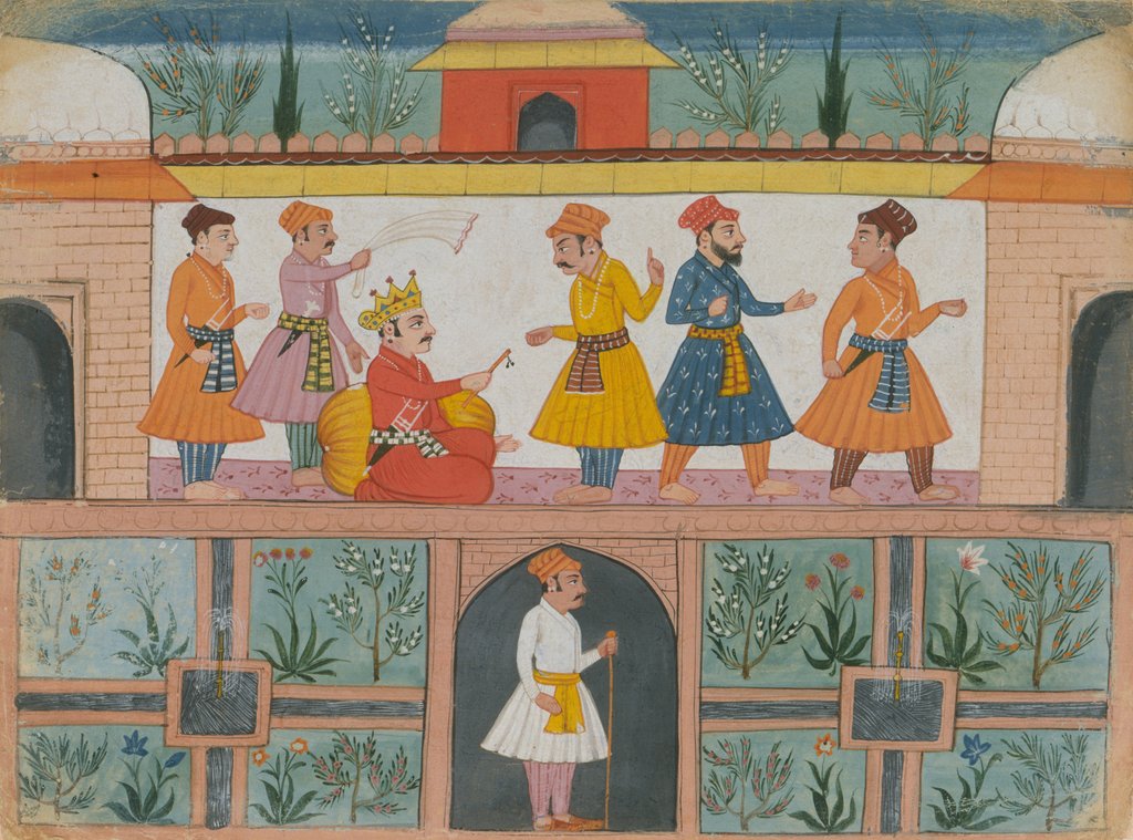 Detail of A Messenger is Dispatched: Page from a Dispersed Manuscript, last quarter of the 17th century by Unknown