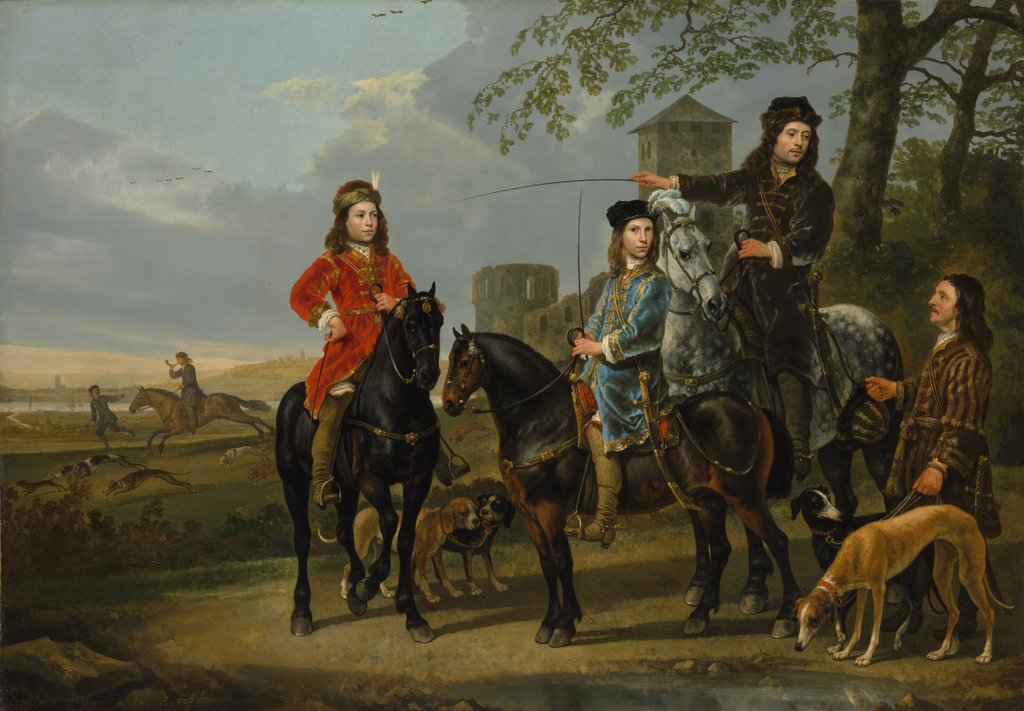 Detail of Equestrian Portrait of Cornelis and Michiel Pompe van Meerdervoort…, ca. 1652-53 by Aelbert Cuyp