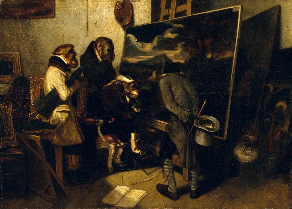 Detail of The Experts, 1837 by Alexandre Gabriel Decamps