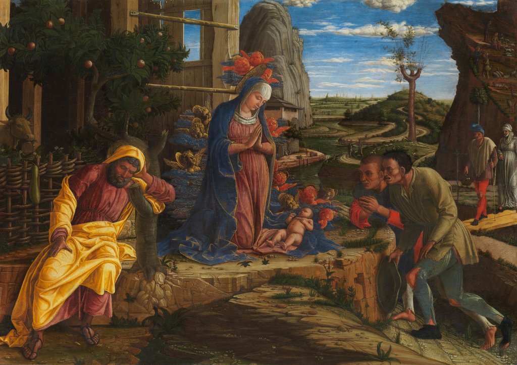 Detail of The Adoration of the Shepherds, shortly after 1450 by Andrea Mantegna