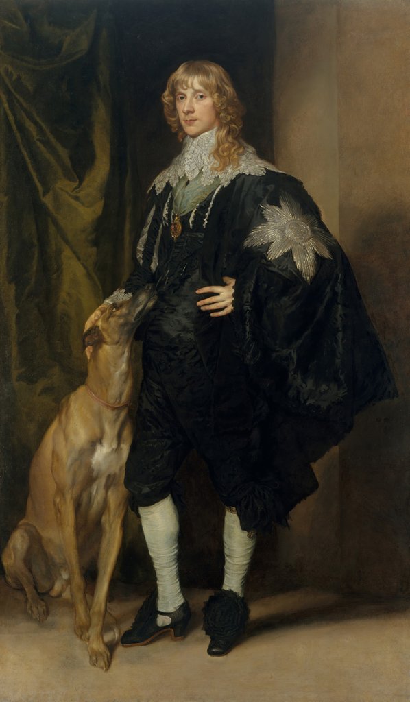 Detail of James Stuart, Duke of Richmond and Lennox, ca. 1633-35 by Anthony van Dyck