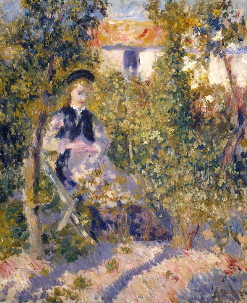 Detail of Nini in the Garden, 1876 by Pierre-Auguste Renoir