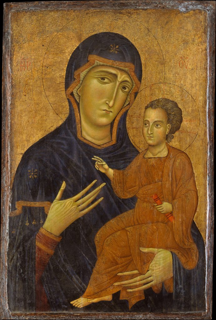 Detail of Madonna and Child, possibly 1230s by Berlinghiero