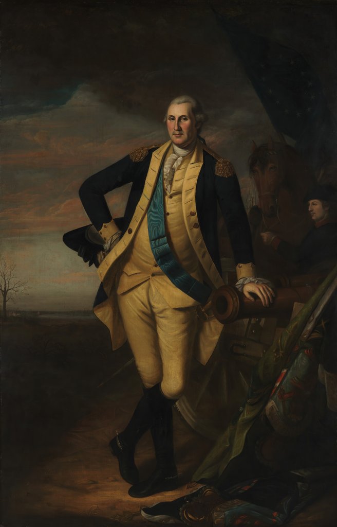 Detail of George Washington, ca. 1779-81 by Charles Willson Peale