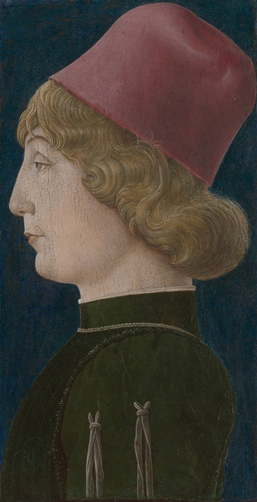 Detail of Portrait of a Young Man, 1470s by Cosmè Tura