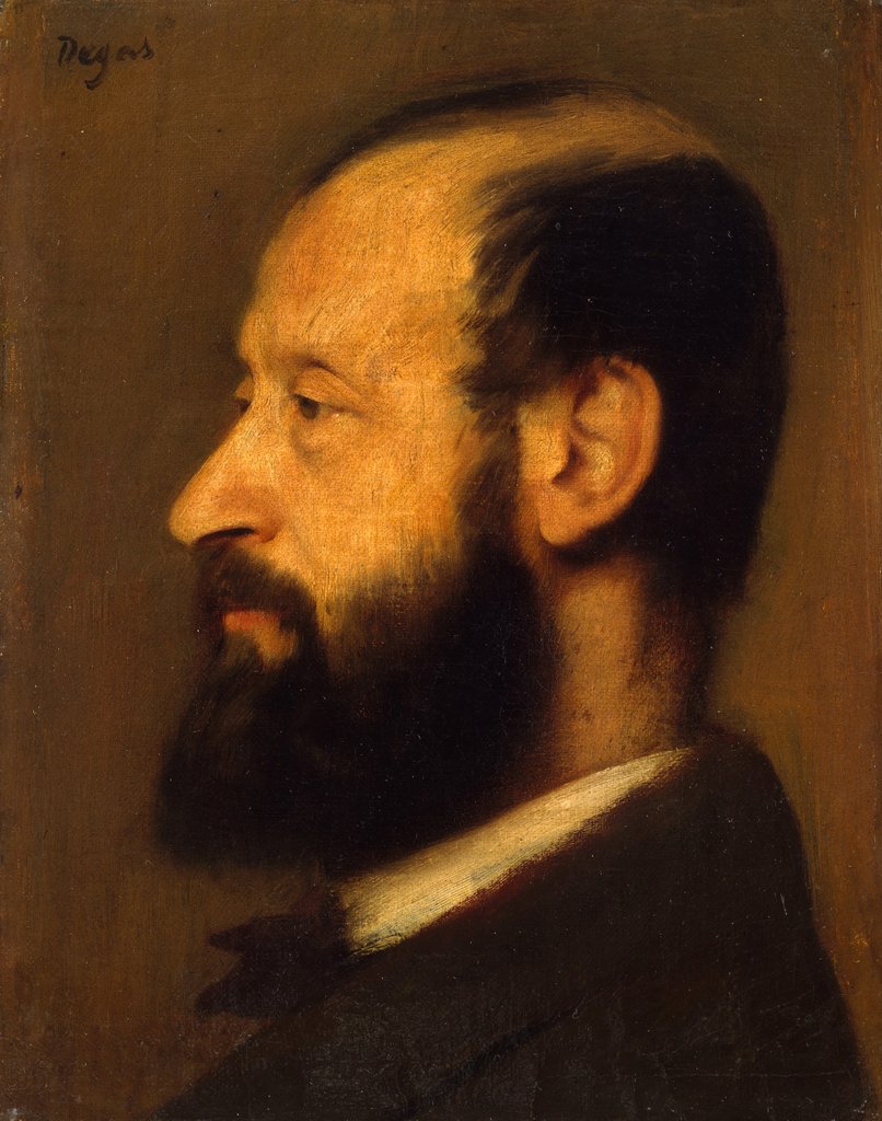 Detail of Joseph-Henri Altès, 1868 by Edgar Degas