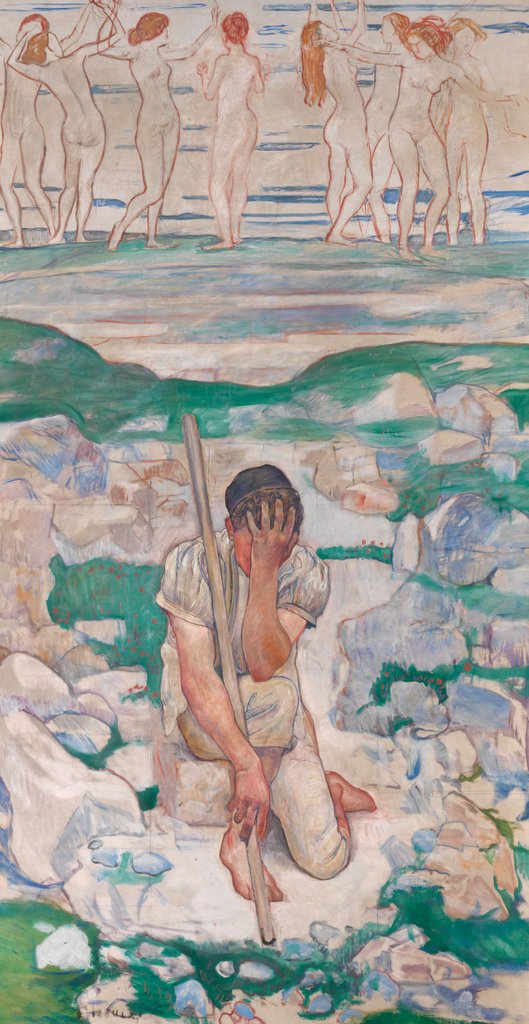Detail of The Dream of the Shepherd, 1896 by Ferdinand Hodler